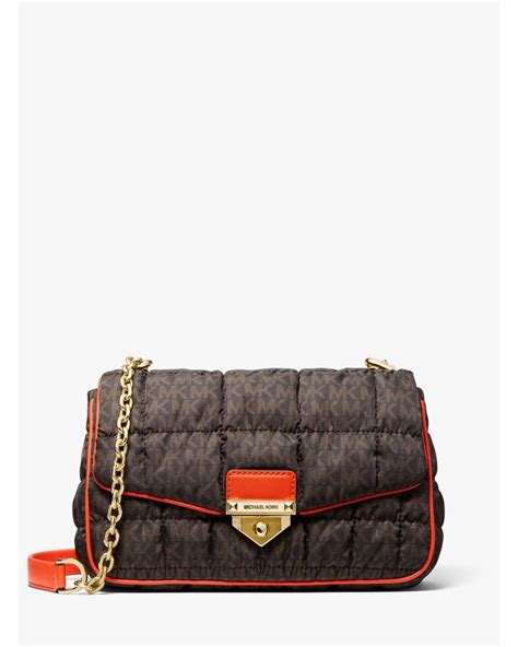 michael kors soho bag brown|michael kors soho quilted bag.